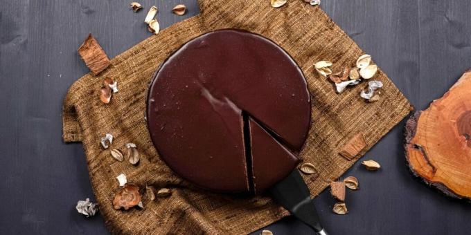 Choklad cheesecake utan bakning. Från bara fyra ingredienser