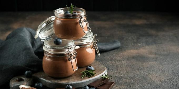 Choklad pannacotta