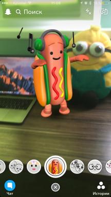 Dancing hotdog fångas på nätet. Beskriver hur du aktiverar pesten effekt i snapchat