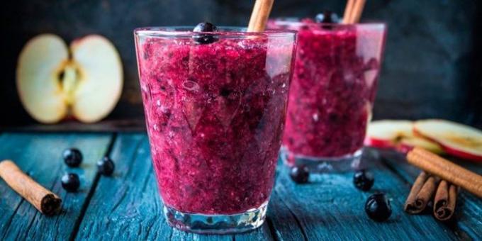 Aronia recept: Smoothies med Aronia, banan och äpplen