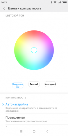 Xiaomi redmi 6: Färgjustering
