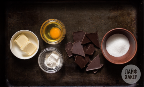 Recept: Chokladfondant ingredienser av 5