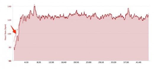 Mio vs Garmin HRM 45 min