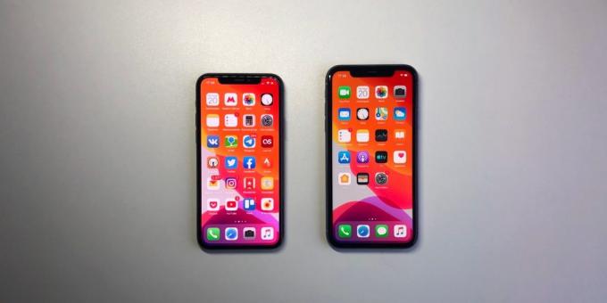 Vänster 11 iPhone Pro, höger - iPhone 11