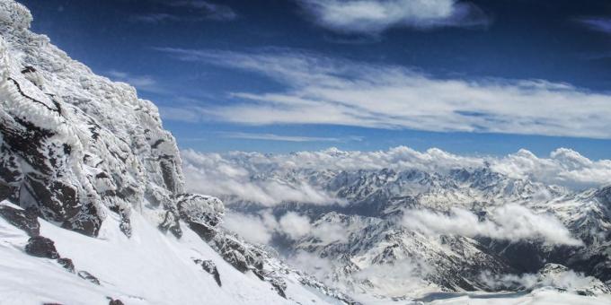 Vackra platser i Ryssland. Elbrus