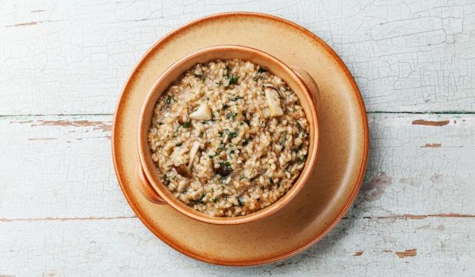 Risotto med porcini-svamp