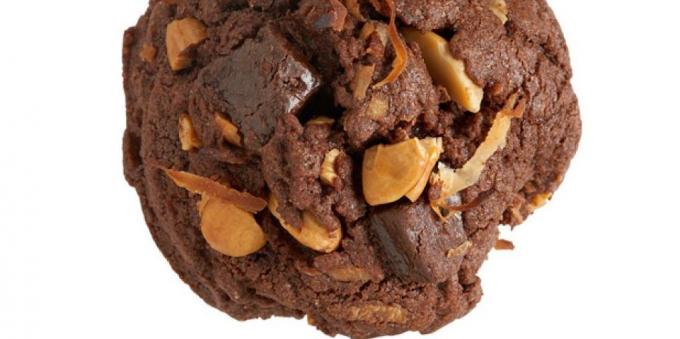 Choklad kakor med kokos och nötter