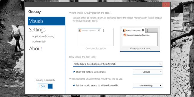 Groupy för Windows: Inställningar