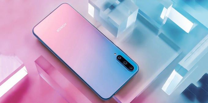 Huawei tillkännagav en ny 20 Honor Lite: statligt anställda med tredubbla cam och fingeravtryck på displayen