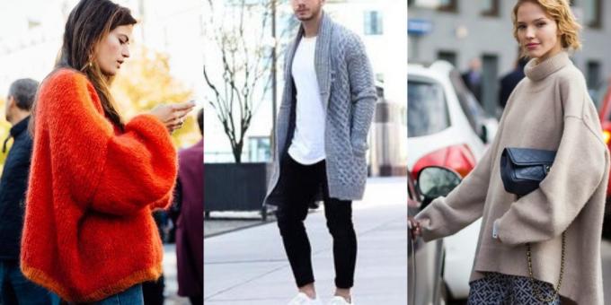Fashionabla tröjor och koftor, 2018-2019: ekstraoversayz