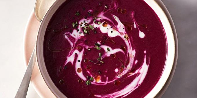 Beet-ingefära soppa från Martha Stewart