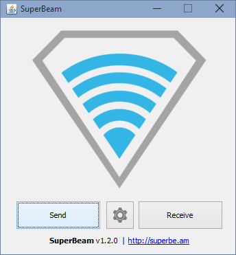 Snabb överföring av stora filer med Superbeam Windows