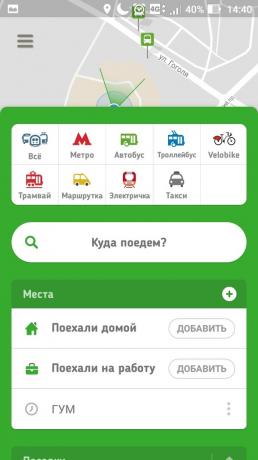 Citymapper, applikationer transport