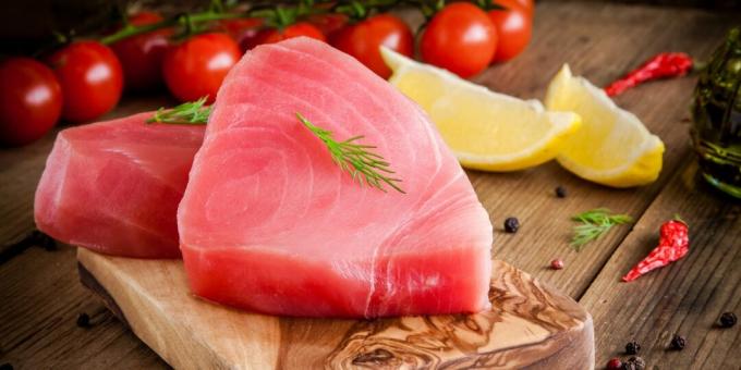Livsmedel som innehåller jod: tonfisk