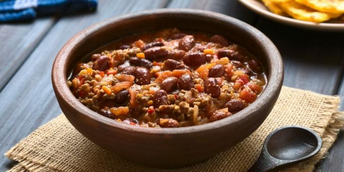 Chili con carne med kalkon