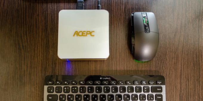 Mini PC AcePC AK7: möjligheten att använda