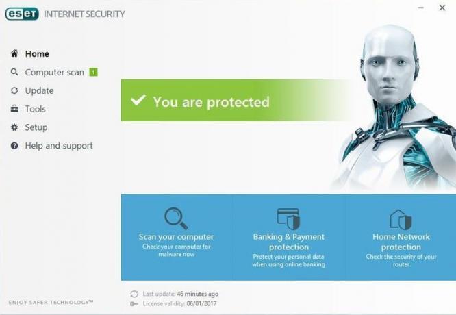 Anti-Virus för Windows 10: ESET Internet Security 10