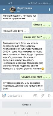 Telegram bot Vsratoslav gör ett meme från vilken bild som helst