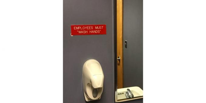 en påminnelse om handtvätt