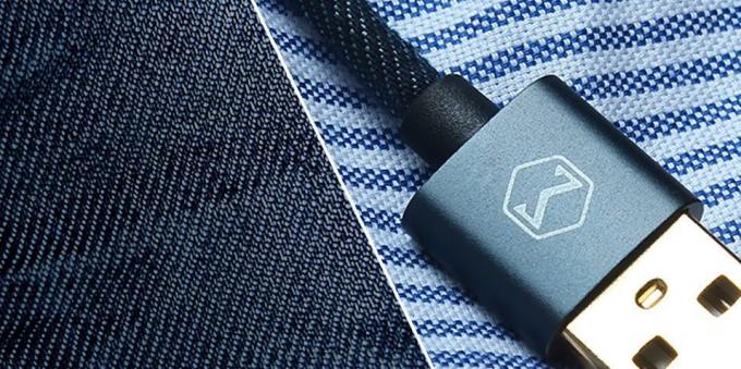 Kabel för iPhone från Kina: Mcdodo Denim Blixtdatakabel