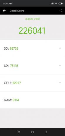 recension Xiaomi Mi 8: AnTuTu