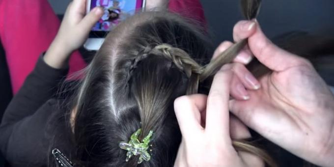 Nya frisyrer för flickor: fläta spik