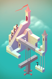 Clever spel för Android: Tryck Box, Tre i rad och Monument Valley
