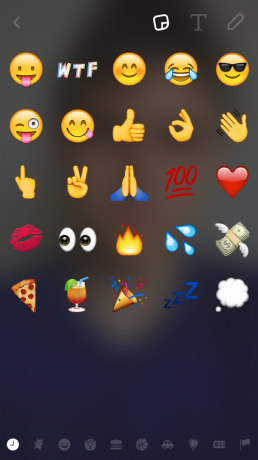 Tillsats Emoji i snapchat