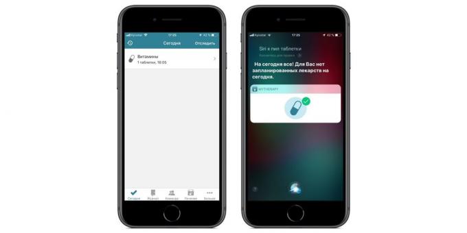 Aktiverade program snabbt Siri kommandon i iOS 12: påminnelser om att ta medicinen