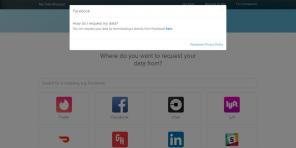My Data Request kommer att säga att du är medveten om Facebook, YouTube och andra populära tjänster