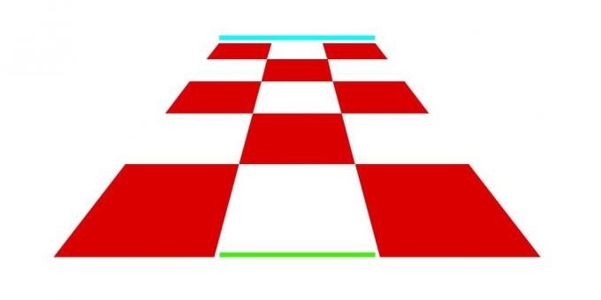Optiska illusioner. schackbräde