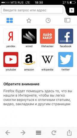 Firefox för iOS: Share