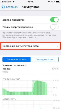 iPhone problem: Batteristatus