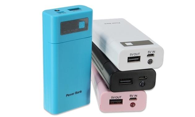 Fashion-Universal-Multicolor-Portable-5V-1A-USB-DIY-Power-Bank-2X-18650-batteriladdare-Case-Kit