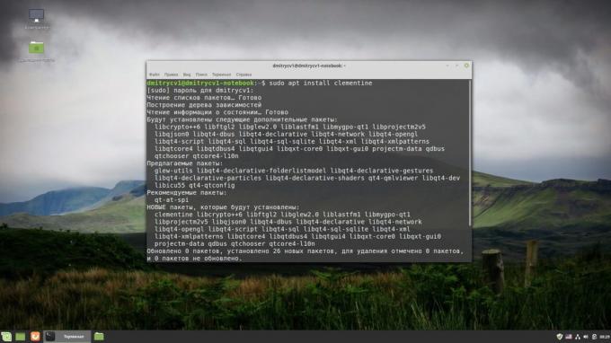 Hur man installerar program i Linux: terminal