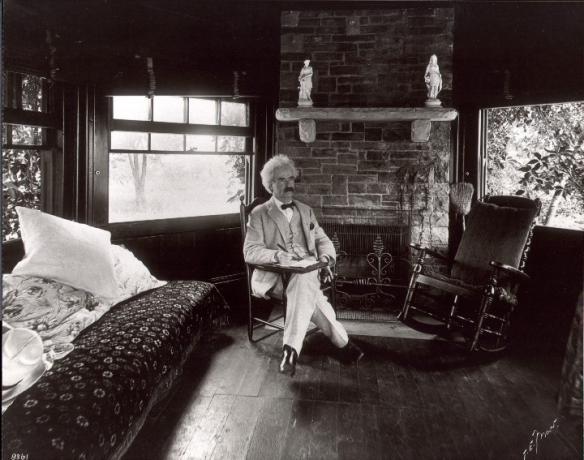 Mark Twain, den amerikanske författaren och journalisten