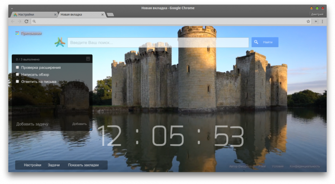 Live Wallpaper Live startsida: En ny flik i Google Chrome