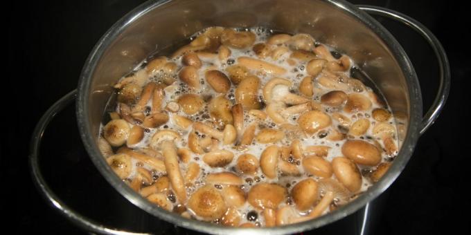 Hur mycket att laga färska och frysta svampar