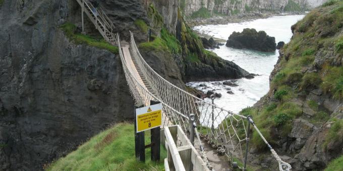 Läskigaste broar: Carrick-a-Rede repbro