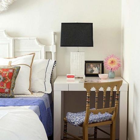 Design små lägenheter: nattduksbordet