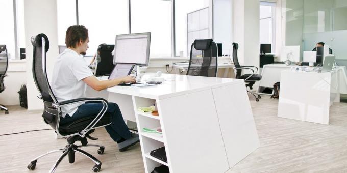 Arbetsplats ergonomi: Ta bort allt som inte är relaterad till arbetet