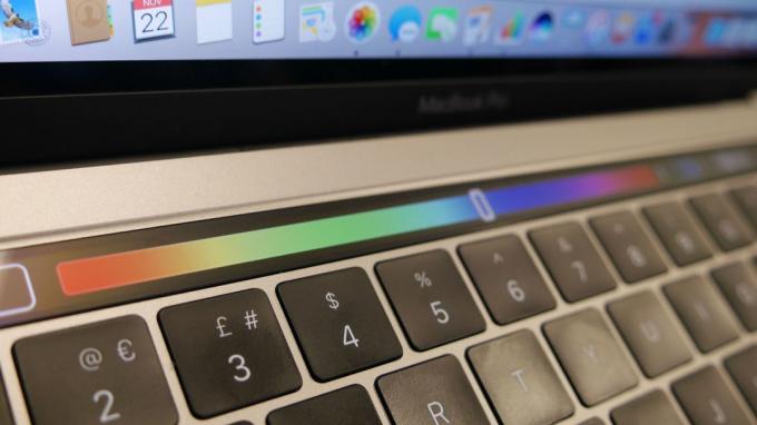 Touch Bar: färgspektrum