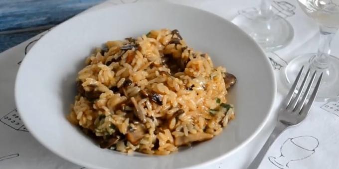 Risotto med svamp - recept