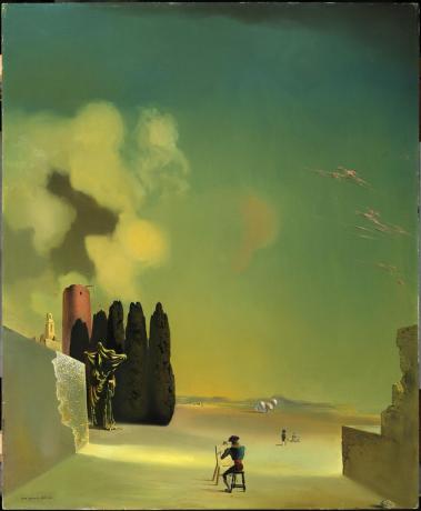 "Landskap med mystiska element". Salvador Dali