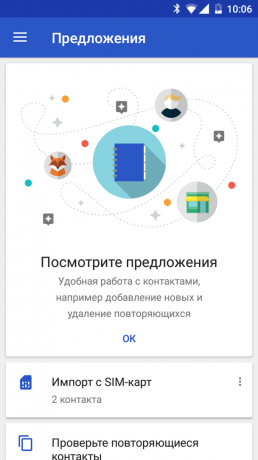 Google Kontakter förslag