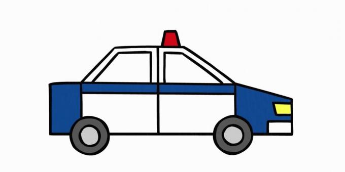 Hur man ritar en polisbil