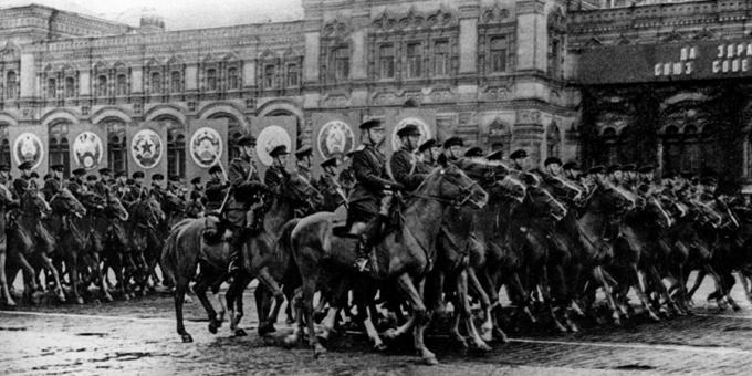 Victory Parade på Röda torget 24 juni 1945