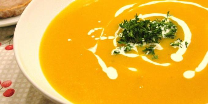 Recept för vegetarianer: Pumpkin soup
