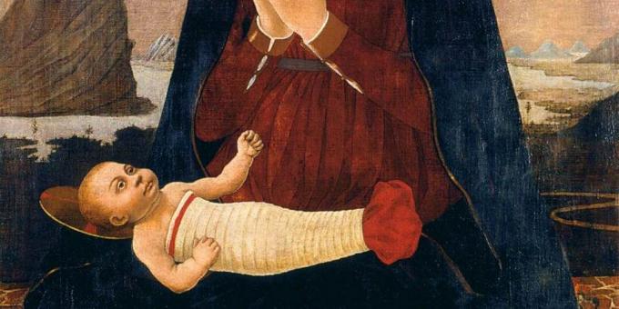 Barn från medeltiden: "Madonna och barn", Alesso Baldovinetti