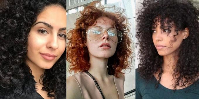 Trendiga kvinnor frisyrer 2019: fin struktur lockar